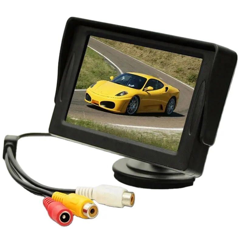 Widescreen 4,3 zoll lcd cctv-monitor portable 2 av cctv-testmonitor