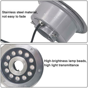 12W 18W 24W防水<span class=keywords><strong>LED</strong></span>地下ライト埋め込み型屋外ガーデンファウンテンライト