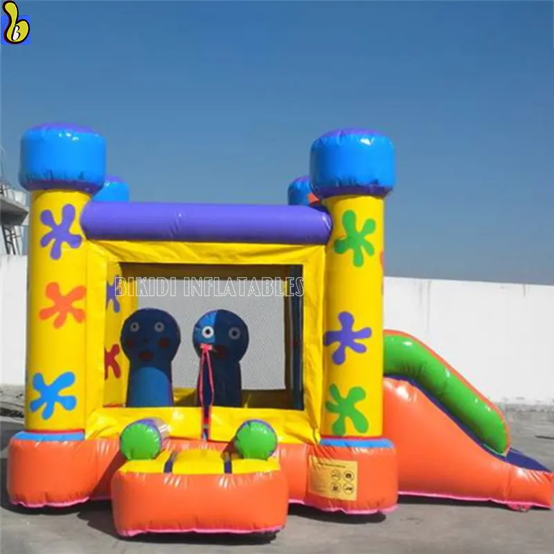 Ticari spor sıçrama ev açılan, komik küçük şişme oyun parkı şatosu Combo