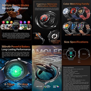 ET458 Smartwatch BT SOS Notruf NFC-Zugangs kontrolle Alipay EKG HRV Smart Watch zur Überwachung der Blut gesundheit mit Taschenlampe - Product Image 6