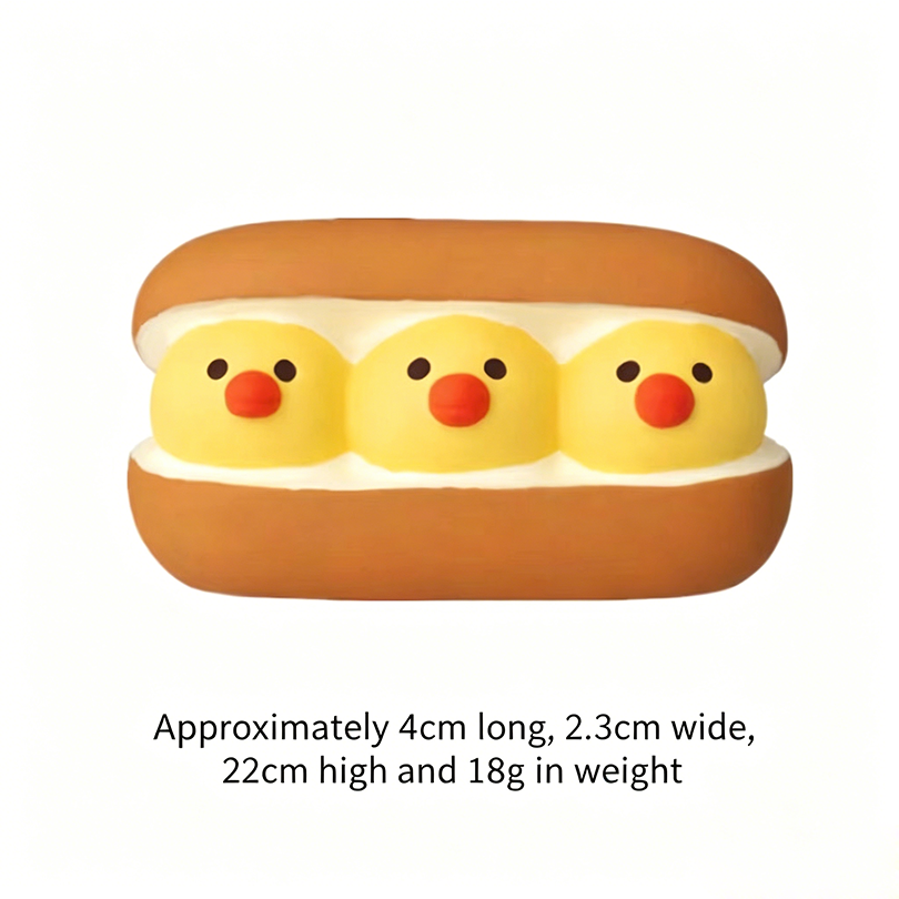 Vegetable bird-shaped cream sandwich