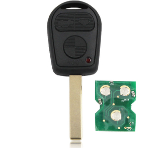 3 düğmeler eski EWS uzaktan kumandalı anahtar fob 315MHz veya 433MHz ile ID44 PCF7935 çip için BMW 7 serisi HU92 veya HU58 bıçak - Product Image 2