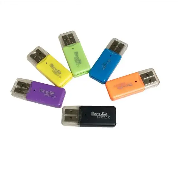 Wholesale cheap price USB 2.0 card reader support TF micro memory card reader best working