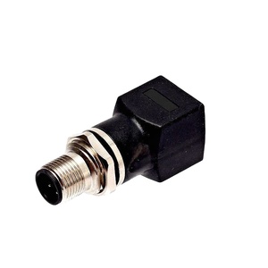 Circular Sensor M12 4Pin Male <strong>Adapter</strong> 48.3mm Waterproof IP67 8 Pole Right Angle <strong>Socket</strong> for Ethernet Signal DC Output Type 1.5A - Product Image 1