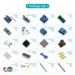Robotlinking Sensor Module Starter Kit para Arduino Set R3 0,96 OLED 1602 Pantalla LCD con Tutorial para Arduino uno