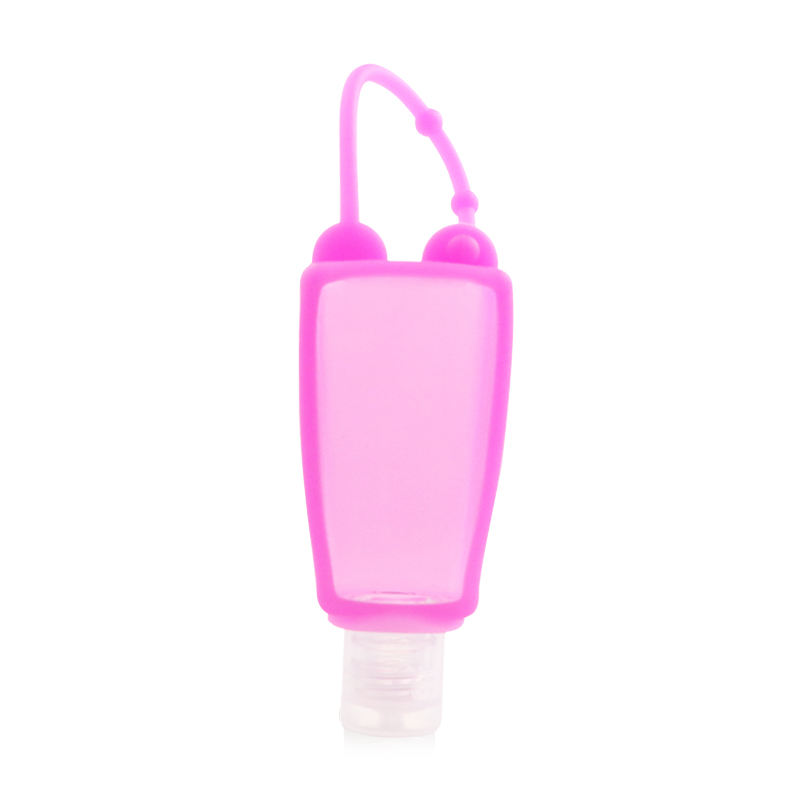 Pink Silicone Refillable Bottle