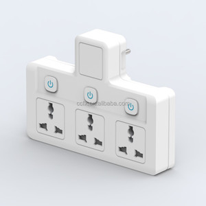 3 <strong>Way</strong> Power Extension <strong>Socket</strong> with 3 Outlets <strong>Multi</strong> Plug Adapter With UK/UAE 3 Pin Plug for Home, Office - Product Image 6