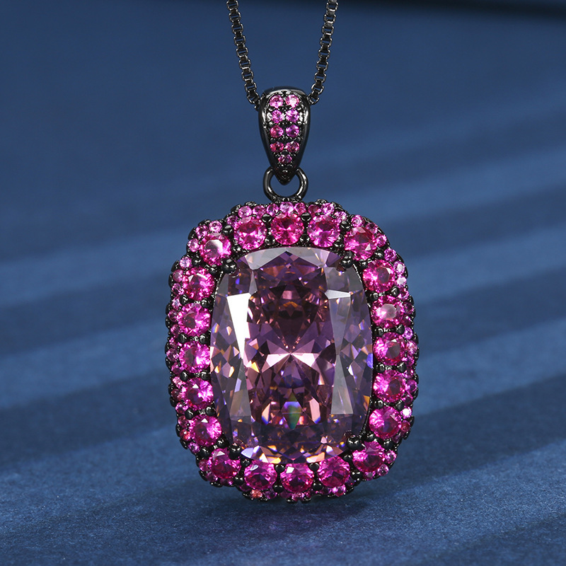 Bird's nest cut dried rose pendant with chain