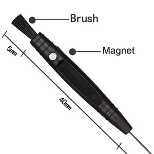 Işitme aksesuarları Mini çok fonksiyonlu uzun mıknatıs ses tüp temizleme aracı ve temizleme havalandırma kitleri ile temizleme fırçası - Product Image 4