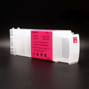 Supercolor boş doldurulabilir mürekkep kartuşu 6 renkler 800 mL/adet 91 için HP Designjet Z6100 Z6200 5500ps Z6100 5100 yazıcı uyumlu - Product Image 2