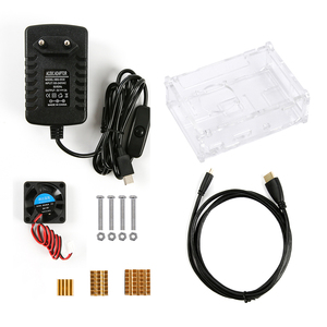 Kit di accessori RoboWiz Raspberry Pi 4B con custodia in acrilico trasparente - Product Image 1