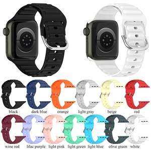 Men or Women Ocean <strong>Style</strong> Silicone Smartwatch Band for <strong>Apple</strong> Iwatch 8 7 6 5 4 3 2 1 SE 38mm 42mm Silicone Watch Strap for <strong>Apple</strong> - Product Image 3