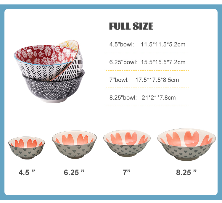Factory Direct Sales White Handmade Ceramic Bowl Microwave Oven Safe Ceramic Bowls Set