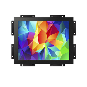 Marco de metal industrial IP65 12 "15" 17 "Montaje en pared Monitor de pantalla táctil capacitiva integrado Marco abierto con USB - Product Image 3