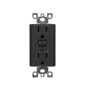 אמריקאי תקן UL רשום שחור 15 מגבר 125v בדיקה עצמית עמיד קיר חשמלי עמיד קיר חשמל עמיד gfci שקע gfci שקע שקע - Product Image 3