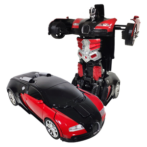 Juguetes para ninos 1:18 Дистанционное управление автомобиль трансформации робот одна кнопка преобразования игрушечный автомобиль роботы для детей