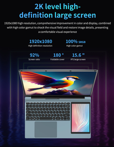 Laptop Notebook Bürobedarf Fabrik preis 15,6 16,1 Zoll 512G Ultra Slim Computer Laptops Home Core i7 Notebook Computer - Product Image 2
