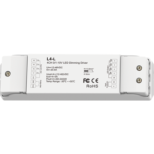 L4-L 4 Kanal 0-10V 1-10V LED Dimmer LED Dimmen Treiber PWM LED-Controller - Product Image 1