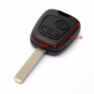2 düğmeler ile akıllı araba anahtarı kesilmemiş Insert anahtar durumda uzaktan kumanda kabuk araba aksesuarları - Product Image 6