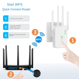 Nuevo amplificador de red doméstica U13 QoS AP USB VPN VoIP 4G 5G WEP módem repetidor 2,4G WiFi señal Firewall Dual-Band 1200Mbps Router - Product Image 6