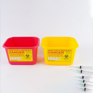 All'ingrosso coperchio rotante design 3L ago quadrato affilato contenitori di rifiuti medici portatili per ospedale della clinica - Product Image 5