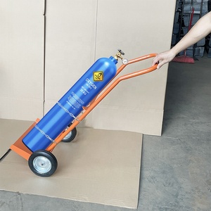 50kgs容量カスタマイズ可能なサイズシリンダーチェーンカート高安全率病院で利用可能な酸素トロリー