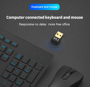 USB Bluetooth 5.1 adattatore trasmettitore ricevitore Bluetooth Audio Bluetooth Dongle senza fili adattatore USB per Computer PC portatile - Product Image 4