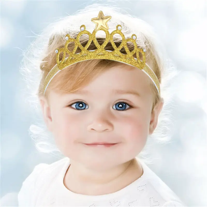 Corona di diadema per bambina corona d'oro e d'argento per bambino