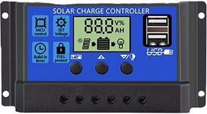 Venta al por mayor 30A 12V 24V DC LCD controlador de carga Solar Auto controlador de carga Solar Pwm fuera de la red controlador de Panel Solar - Product Image 2