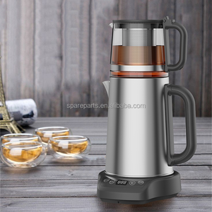 2 In1 Smart Automatic Stainless Steel Turkish Tea Machine <strong>Variable</strong> <strong>Temperature</strong> 2.0L+1.1L Electric Glass Kettle With Tea Maker - Product Image 1