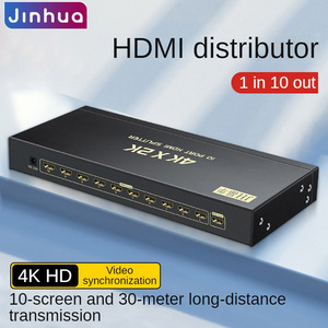 <strong>1</strong> in 10 Out <strong>Distributor</strong> HDTV Splitter With One in Ten Power Supplies One in Ten Out 4K Digital High-Definition Video Splitter - Product Image 2