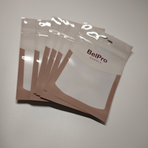 ナッツ食品ミルクゼリージュースなどのためのクリアウィンドウプラスチックポーチ包装付きカスタム生分解性ジップロックバッグ。スタンドアップ - Product Image 4