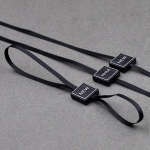 Custom 3D Embossed Brand Name Logo Garment Hangtag <strong>String</strong> <strong>Loop</strong> Plastic Seal <strong>Tag</strong> Sustainable <strong>Hang</strong> <strong>Tag</strong> <strong>String</strong> Lock - Product Image 4