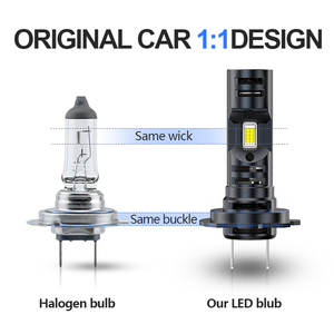 ไฟหน้ารถยนต์ LED H7พัดลมคู่8000LM 60W ความสว่างสูงรับรอง ECC ไม่มีข้อผิดพลาด - Product Image 2