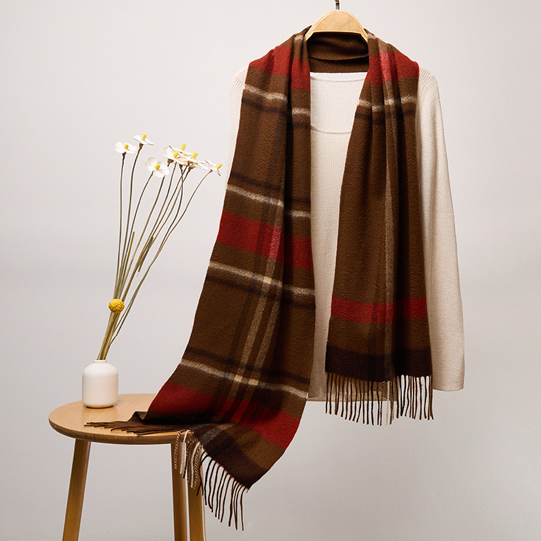 157 coffee red plaid