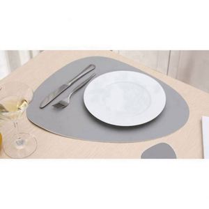 皮革Pu餐垫餐饮大型防水工厂定制Logo批发新设计桌垫 - Product Image 1