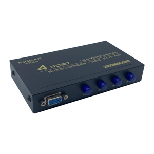 Interruptor VGA de 4 puertos FJGEAR, interruptor de 4 entradas y 1 salida, 4 puertos 1920*1440 HD MI Adopter/CE/FCC/RoHs con carcasa de metal, 1, 2, 2, 2 - Product Image 3