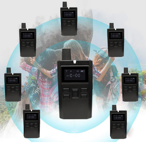 Intercomunicador para varias personas, sistema de guía turístico de cinco vías para excursiones, árbitro de fútbol, auriculares de comunicación, receptor transmisor - Product Image 1