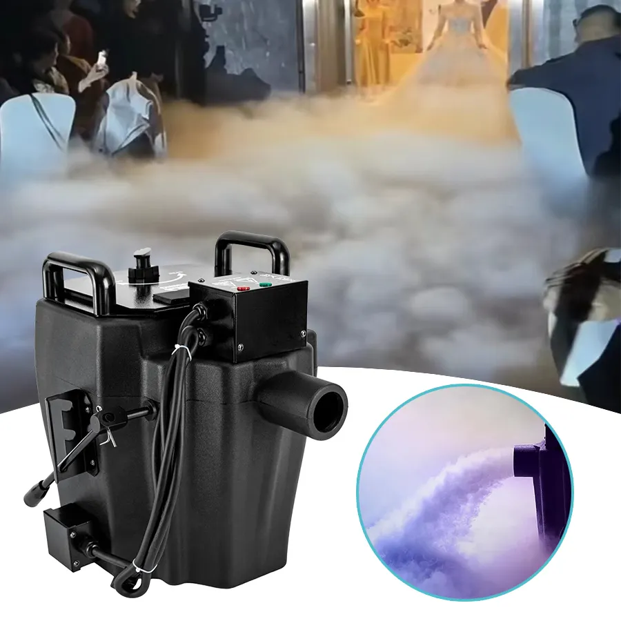 Marslite 2000w 3000w baixo nevoeiro máquina água base dupla saída terra fumaça máquina