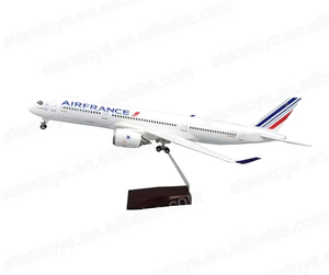 47CM <strong>A350</strong> Airplane <strong>Model</strong> 1:142 Resin AirFrance LED Lights Hot Selling Aircraft <strong>Model</strong> for Collection Holiday Gift Customizable