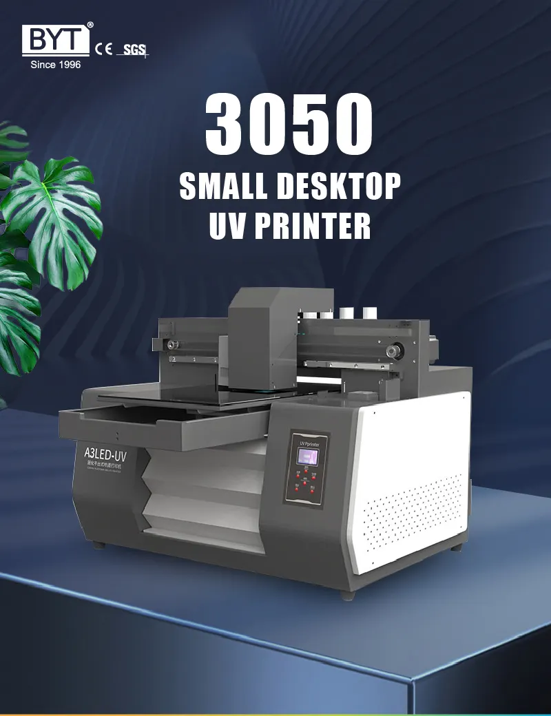 Impresora plana UV de tamaño 3050 para máquina de impresión LED acrílica en relieve de cerámica de vidrio