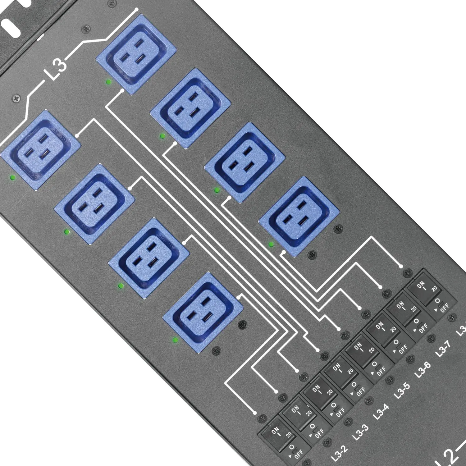 Z15 M60 E9 Pro sunucu IP anahtarlı akıllı uzaktan kumanda 24 yolları IEC C19 prizler 3 fazlı yüksek güç PDU