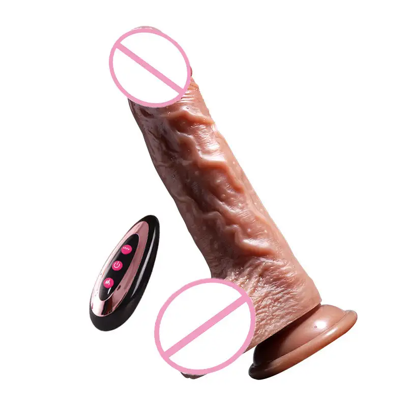 Thrusting dildos Vibrator Đồ chơi tình dục thực tế dildos cho G chỗ hậu môn Silicone dildo điều khiển từ xa dành cho người lớn Đồ chơi tình dục cho phụ nữ vài
