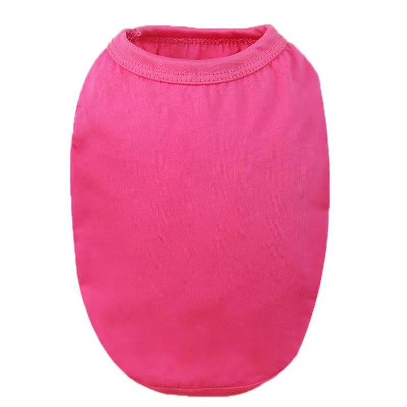 Chaleco de puro algodón, rojo rosa puro.