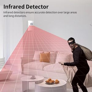 Kit de alarma inteligente WiFi, sistema de seguridad para el hogar de 4 piezas, imán de puerta IR, Control remoto, Compatible con la aplicación Smart Life Tuya para alarma doméstica - Product Image 3