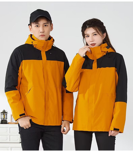 AI-MICH Promotion Custom Logo Outdoor Jacket Winter Autumn <strong>Double</strong> <strong>Layer</strong> Waterproof Zip up Mens Jacket