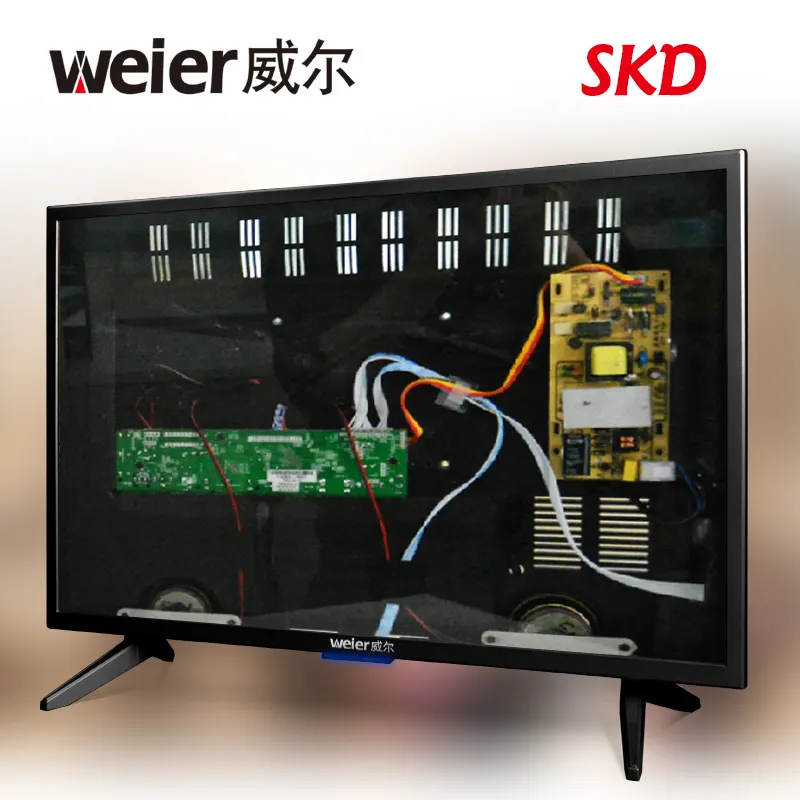 Weier TV Pabrik Televisi Mainboard SKD OEM ODM Qled TV Led Pintar