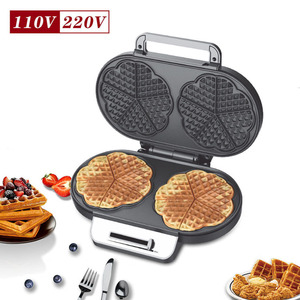 For Home <strong>2</strong>-Slice Double Plate Waffle <strong>Maker</strong> Cute Mini Electric Breakfast Machine for Sandwich &amp; <strong>Cake</strong> Sandwich <strong>Maker</strong> - Product Image 6