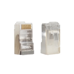 Vergoldeter Cat5e Cat 5 FTP RJ45-Anschluss 8 P8C Geschirmter Computerst ecker für Netzwerk anschlüsse Ethernet-Anschlüsse - Product Image 1