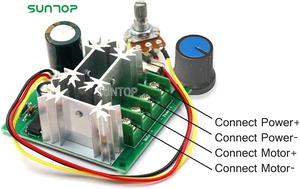 CCMHCN PWM Speed Controller 15A PLC DC Motor Speed Controller con manopola di controllo (2 pezzi) - Product Image 3